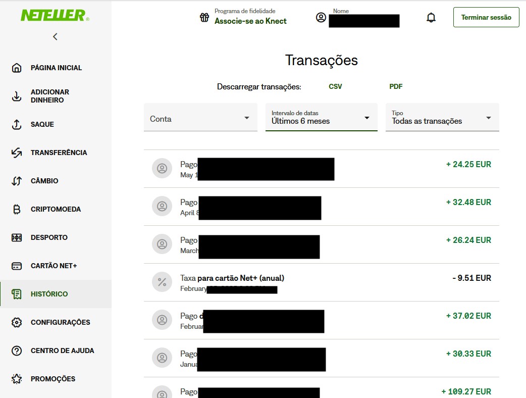Interface do usuário